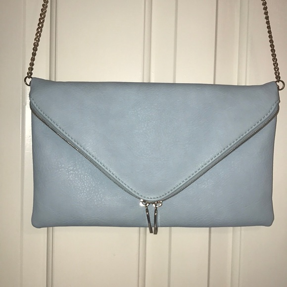 Francesca's Collections Handbags - Blue Cross-body Foldover Purse